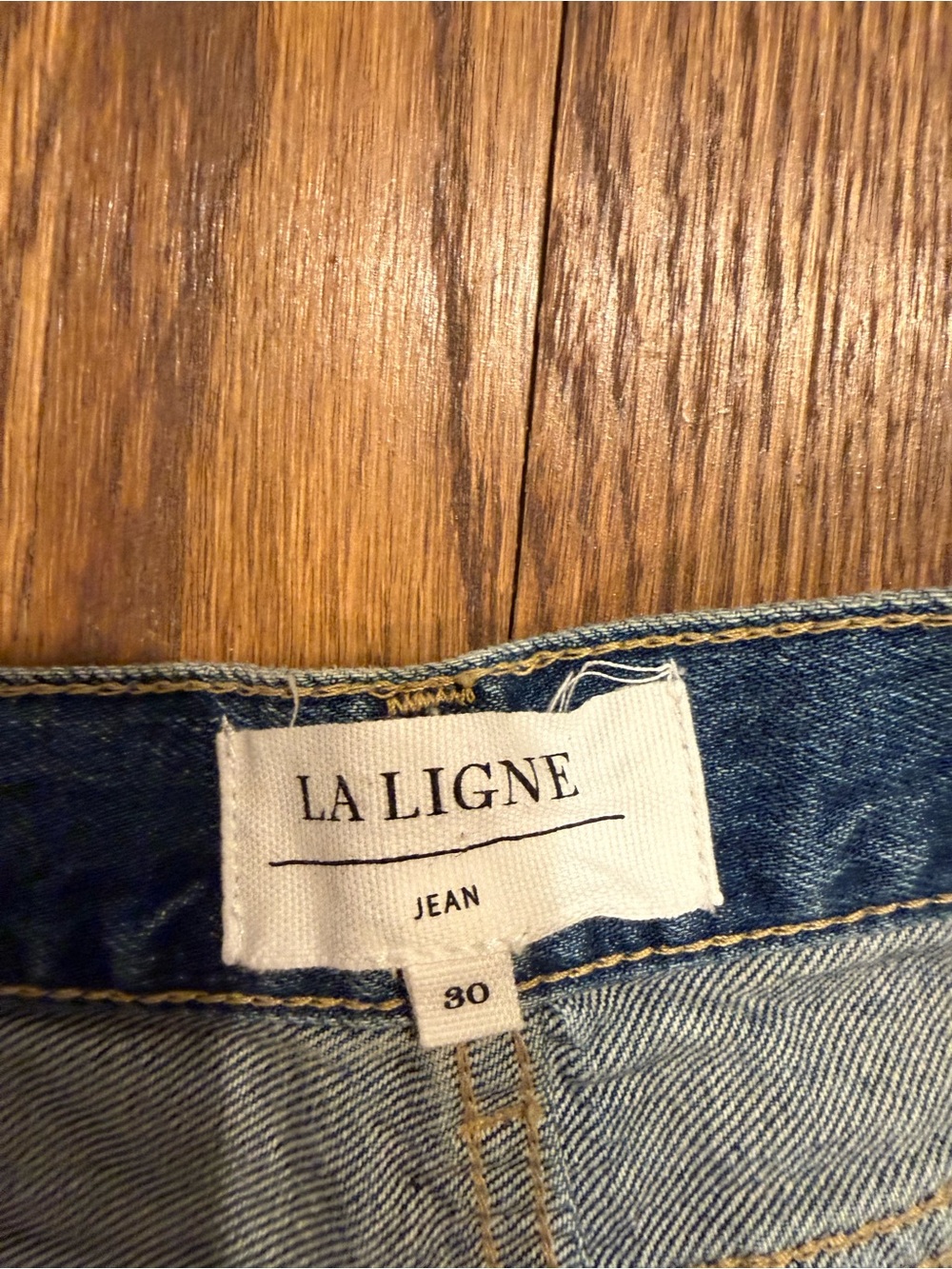 La Ligne Denim Jeans in Blue Wash - Picture 4 of 4